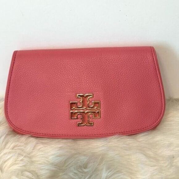 TORY BURCH BRITTEN CROSSBODY CLUTCH BAG Cosmo Pink New With Tag - Picture 2 of 12